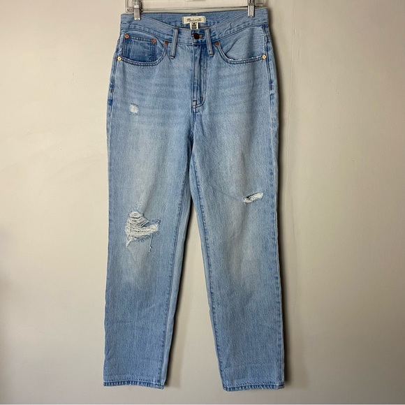 Madewell Relaxed Jeans in Cresthaven Wash Ripped Edition size 25 - Picture 4 of 14